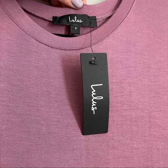 NWT Lulu's Daily Fave Mauve Purple Padded Shoulder Sleeveless Maxi Dress small - Picture 10 of 13